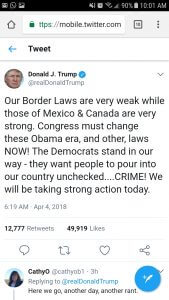 Trump Immigration tweet