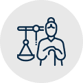 Icon for grandparents' legal rights, emphasizing justice and family relationships - Aminu Law Firm, PLLC